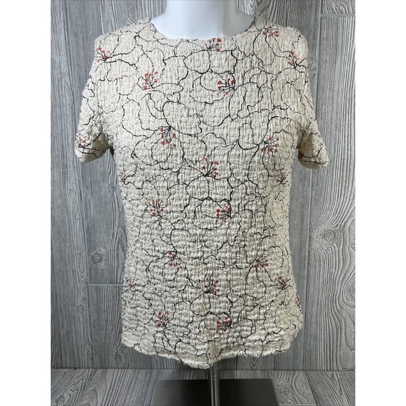 croft & barrow Tops - Croft & Barrow Floral Short Sleeve Shirt Daughter Mother Sister Womens SZ PL